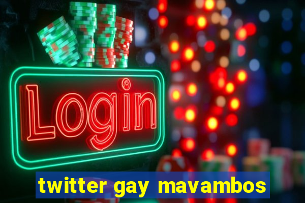 twitter gay mavambos